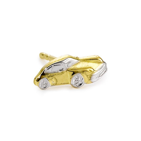 Single stud earring 18k Yellow Gold Car