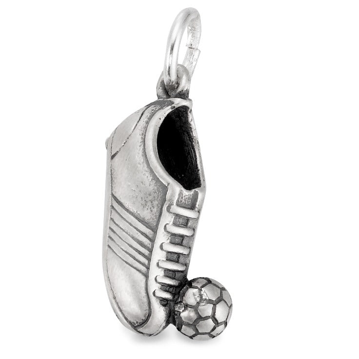 Pendant Silver Patinated Football