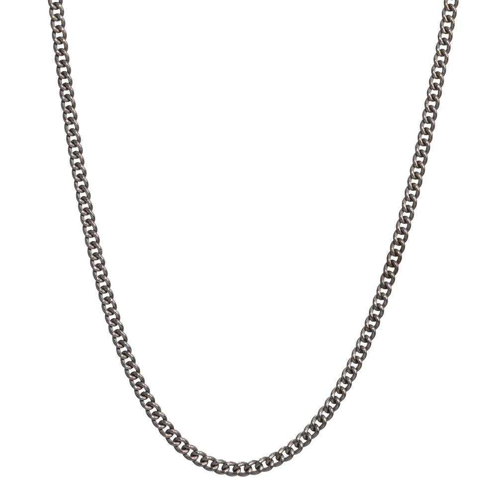 Curb-Necklace Titanium 45 cm