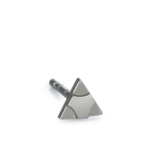 Single stud earring Titanium Ø4 mm