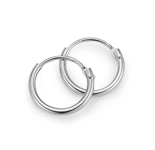 Hoop earrings Silver Rhodium plated