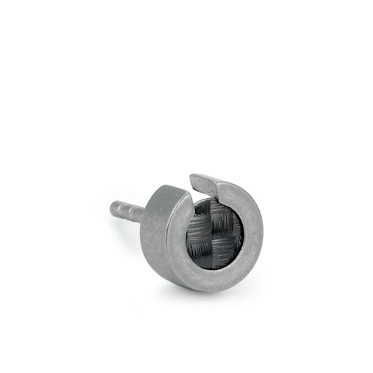 Single stud earring Stainless steel Ø6 mm