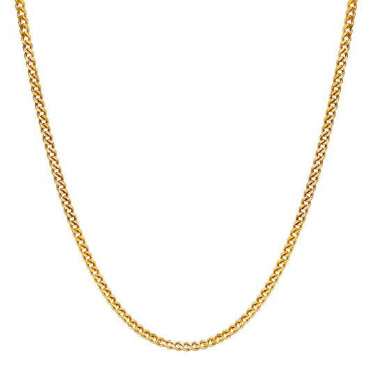 Panzer-Chain necklace 18k Yellow Gold 36 cm