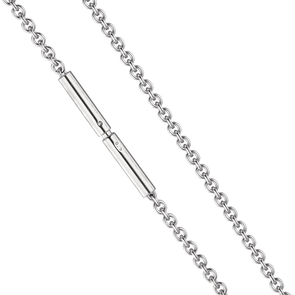 Necklace Silver Rhodium plated 42 cm