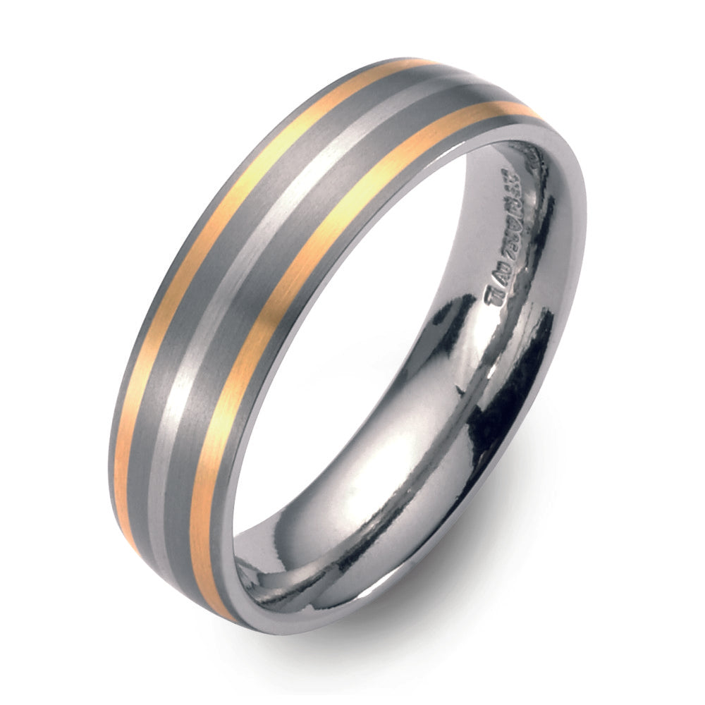 Ring Titanium, Platinum 950