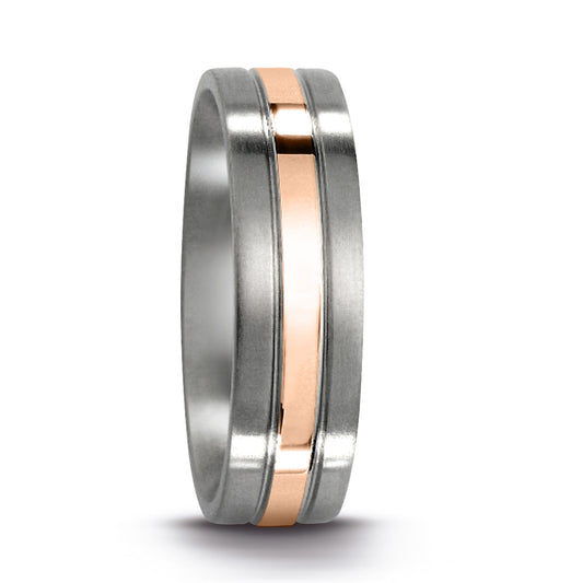 Wedding Ring Stainless steel, 18k Red Gold