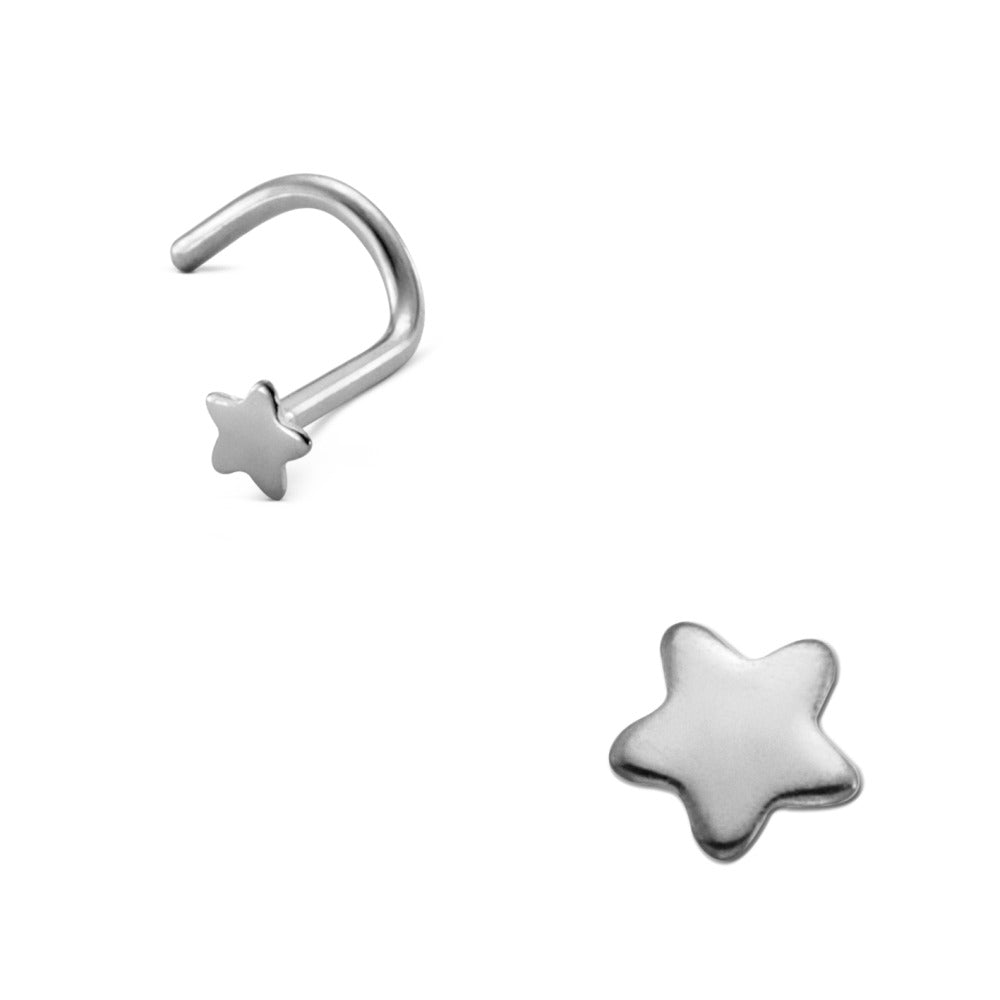 Nose Stud Titanium Star Ø2.5 mm