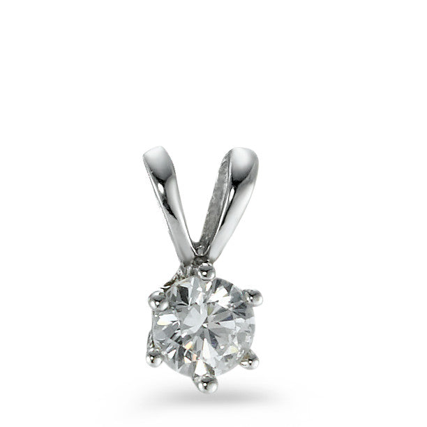 Pendant Silver Zirconia Rhodium plated