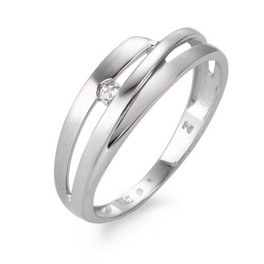 Ring 18k White Gold Zirconia