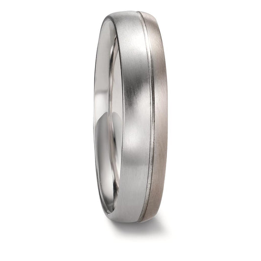 Wedding Ring Platinum 950, 18k Grey Gold