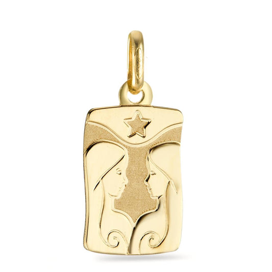 Pendant 18k Yellow Gold Zodiac Sign Gemini