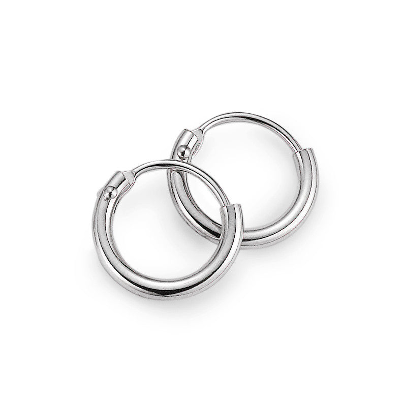 Hoop earrings Silver Rhodium plated