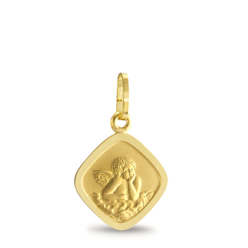 Pendant 18k Yellow Gold Guardian Angel