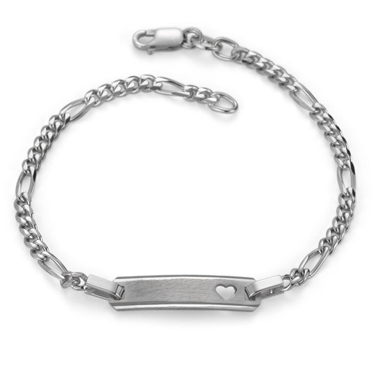 Engravable bracelet Silver Rhodium plated 16 cm