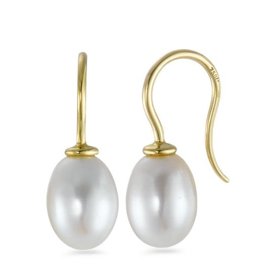 Drop Earrings 18k Yellow Gold Freshwater pearl