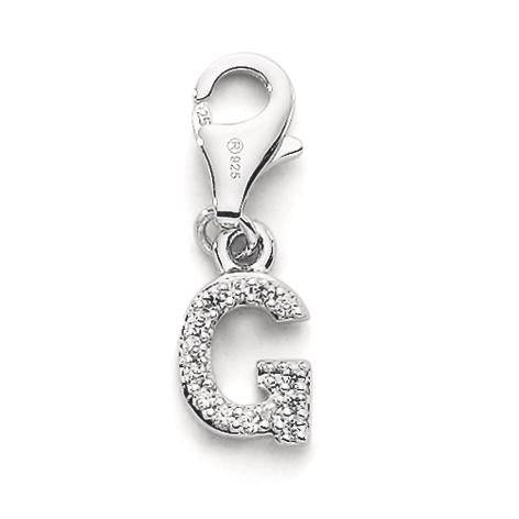 Charms Silver Zirconia 4 Stones