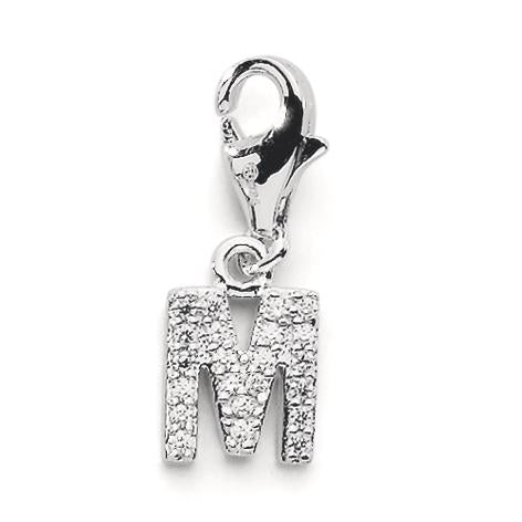 Charms Silver Zirconia Rhodium plated