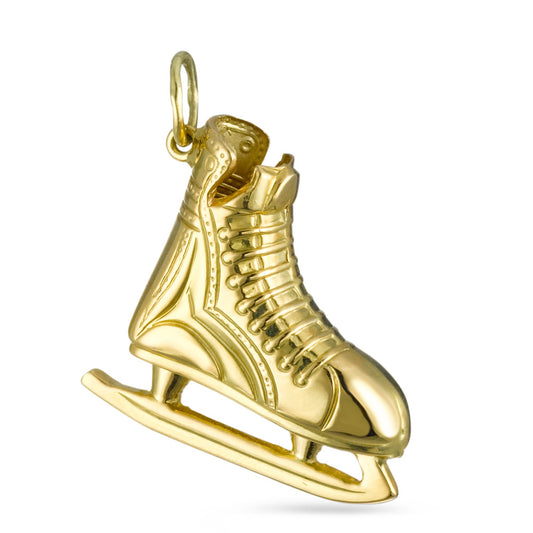 Pendant 18k Yellow Gold Ice Hockey