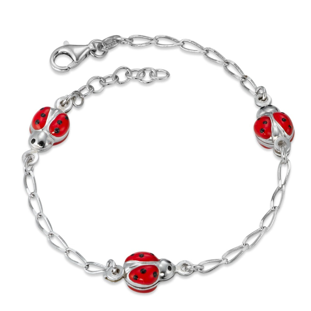 Bracelet Silver Rhodium plated Ladybird 16 cm