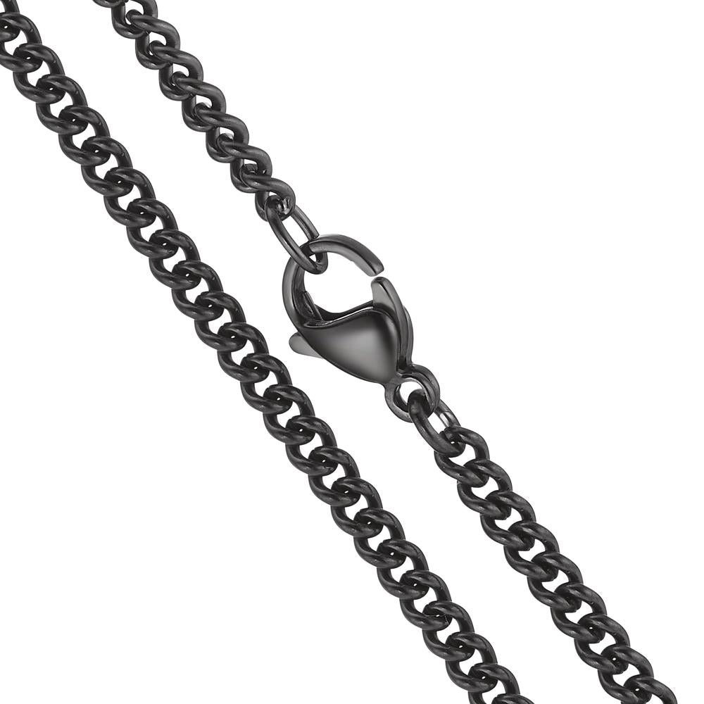 Curb-Necklace Stainless steel 50 cm