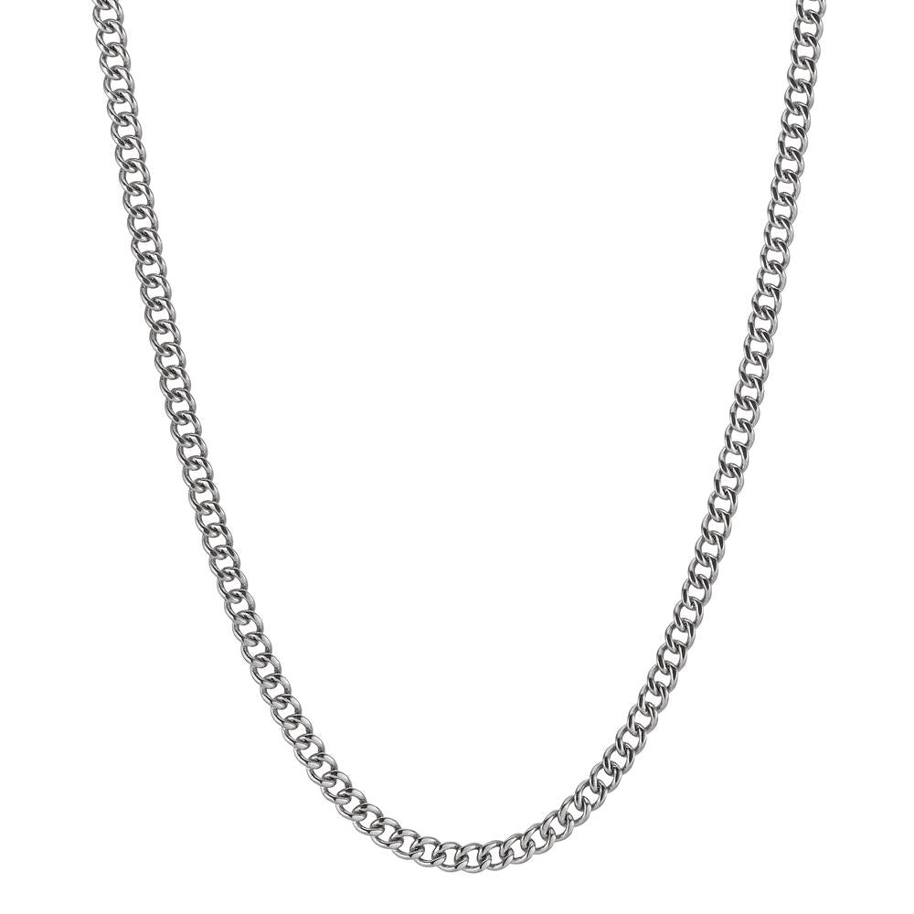 Curb-Necklace Stainless steel 42 cm