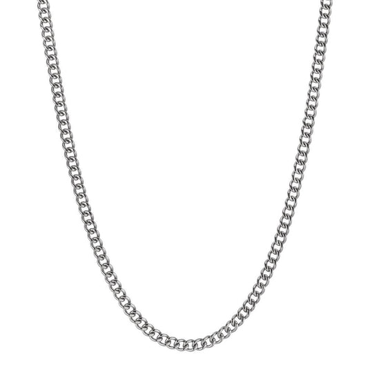 Curb-Necklace Stainless steel 42 cm