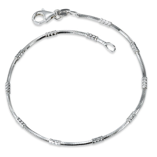 Bracelet Silver Rhodium plated 18 cm