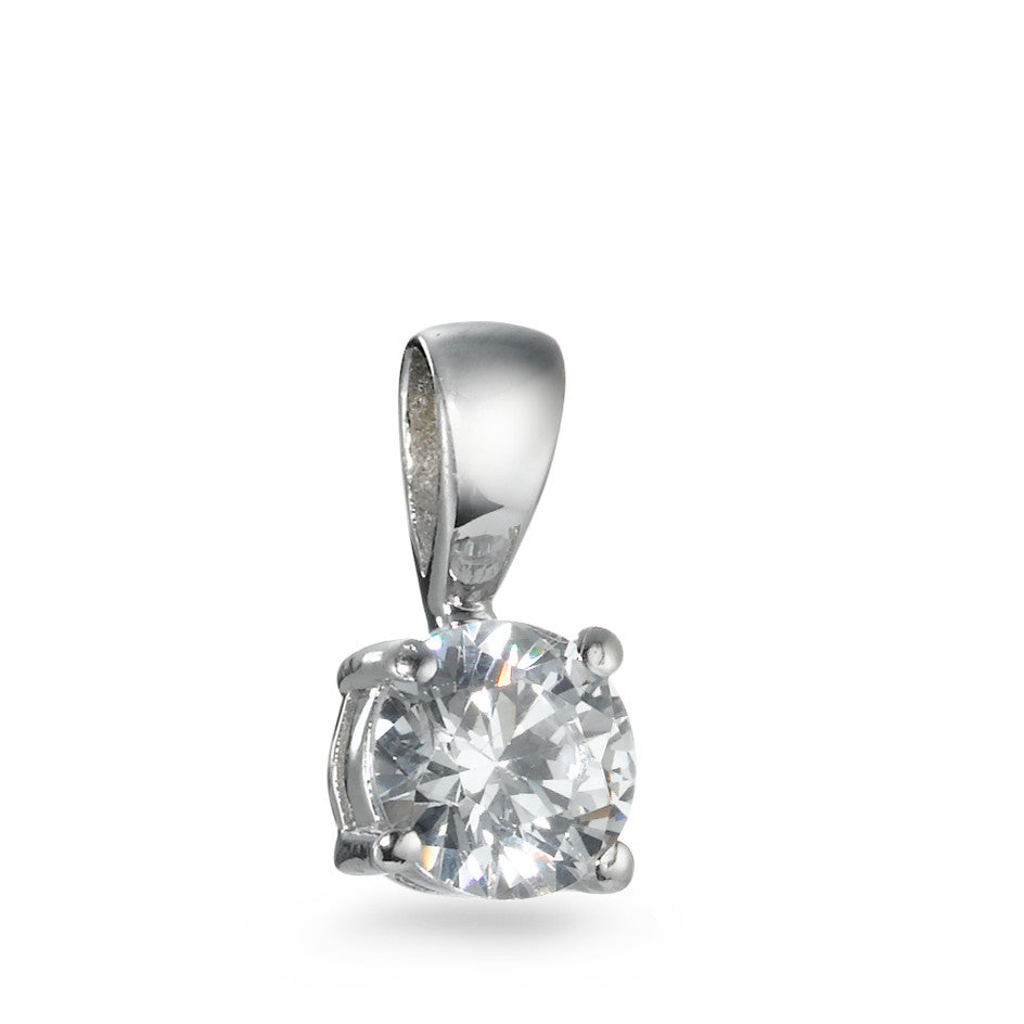 Pendant Silver Zirconia Rhodium plated