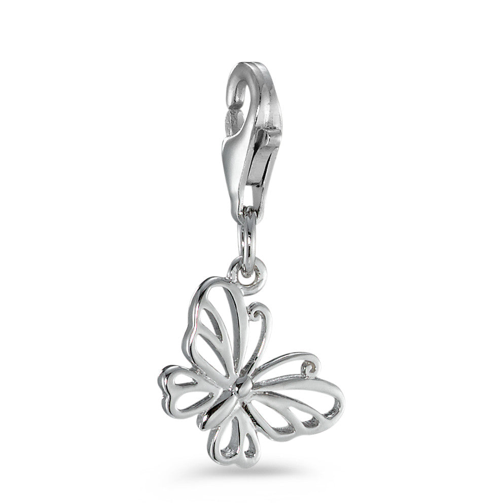 Charms Silver Rhodium plated Butterfly