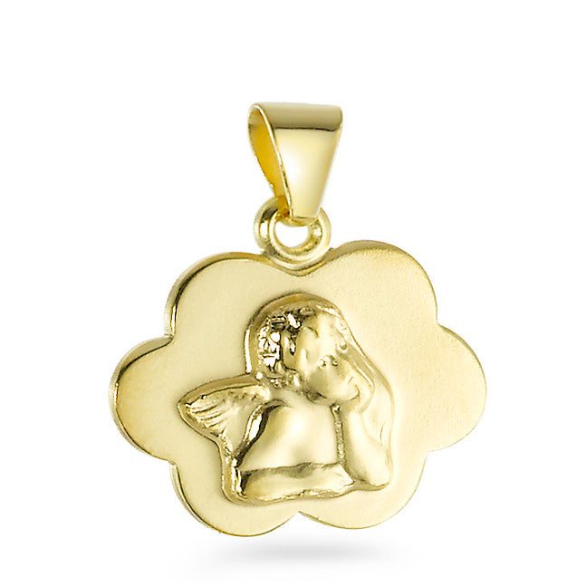 Pendant 9k Yellow Gold Guardian Angel