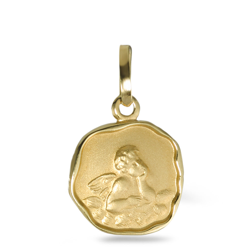 Pendant 9k Yellow Gold Guardian Angel