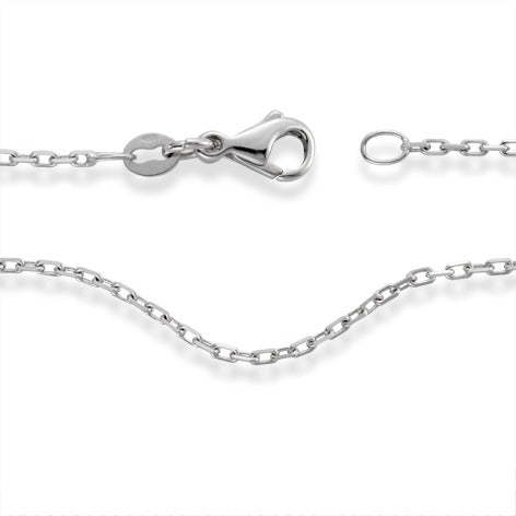 Necklace 18k White Gold 38 cm