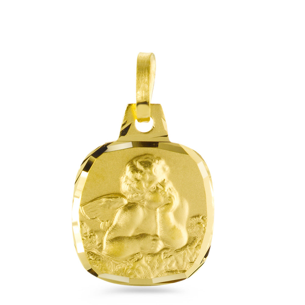 Pendant 9k Yellow Gold Guardian Angel