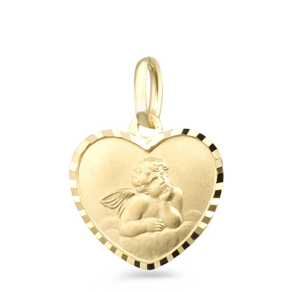 Pendant 9k Yellow Gold Guardian Angel