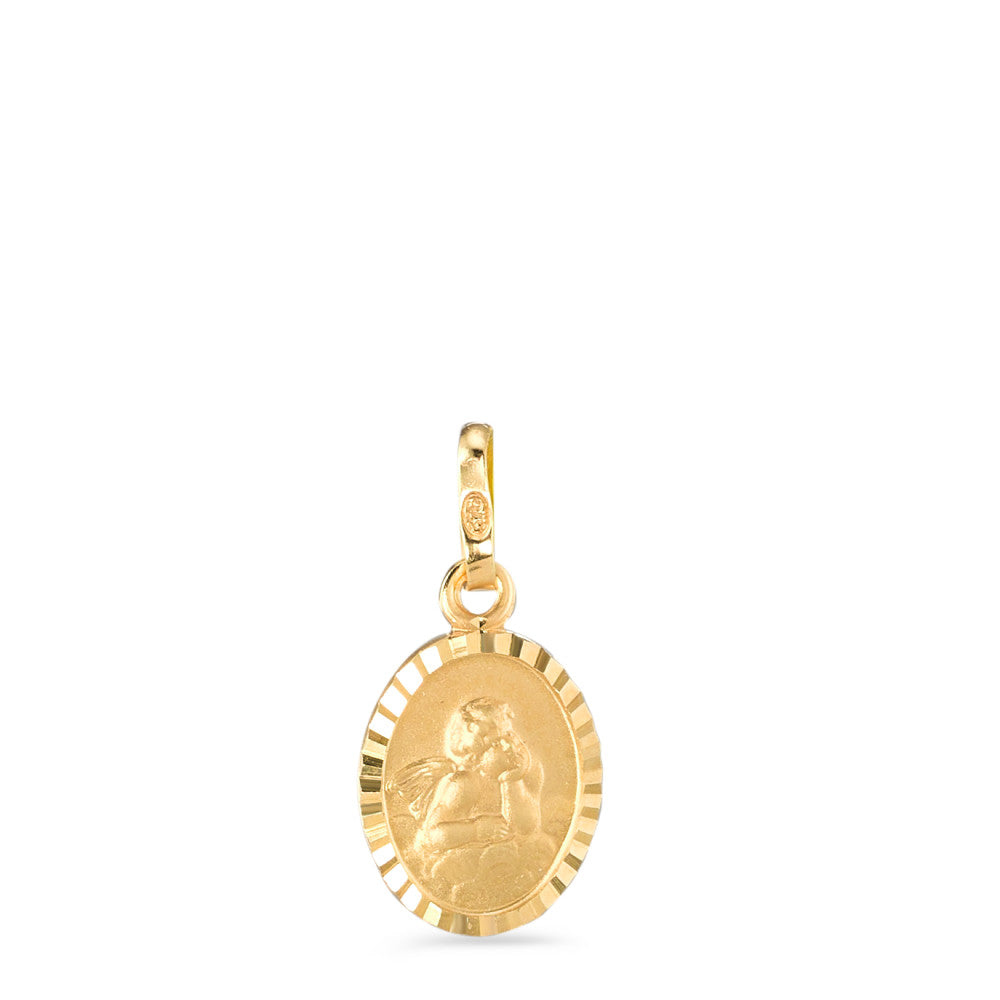 Pendant 9k Yellow Gold Guardian Angel