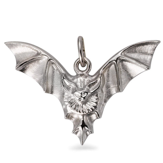 Pendant Silver Rhodium plated Bat