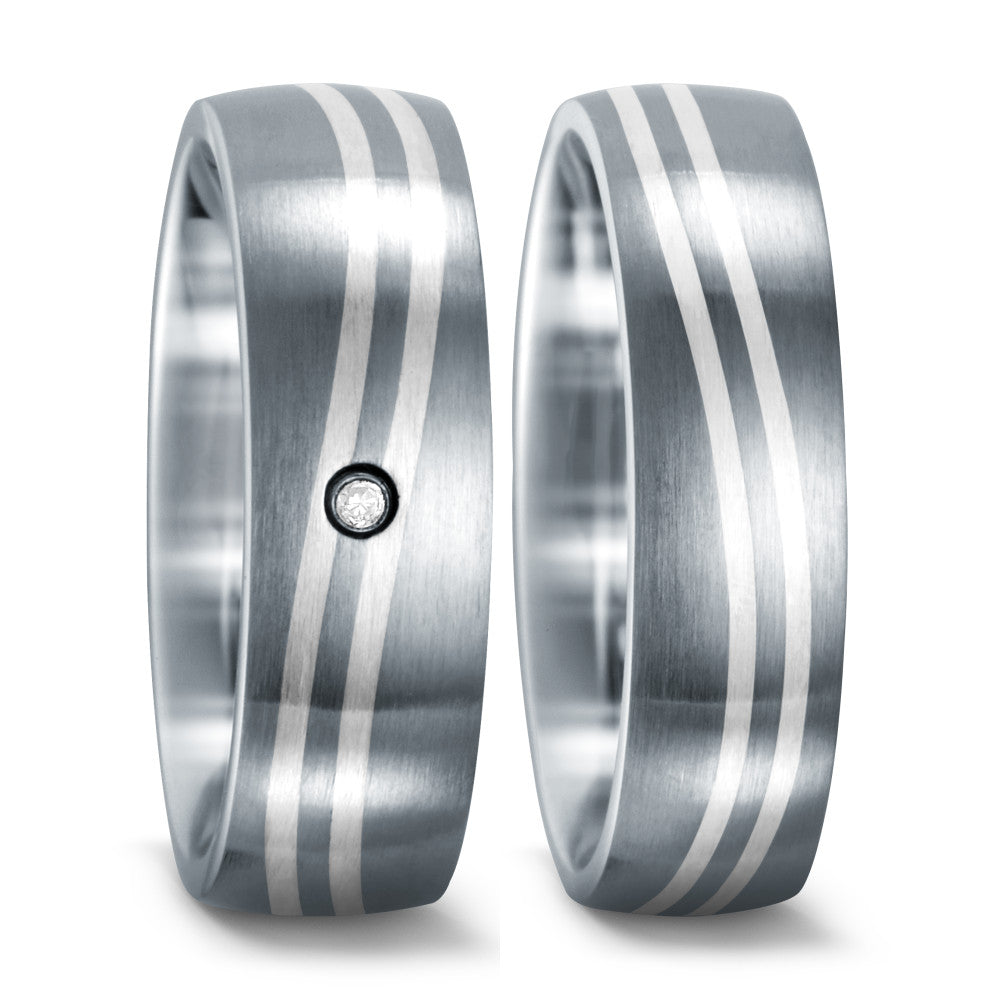 Wedding Ring Stainless steel, Silver