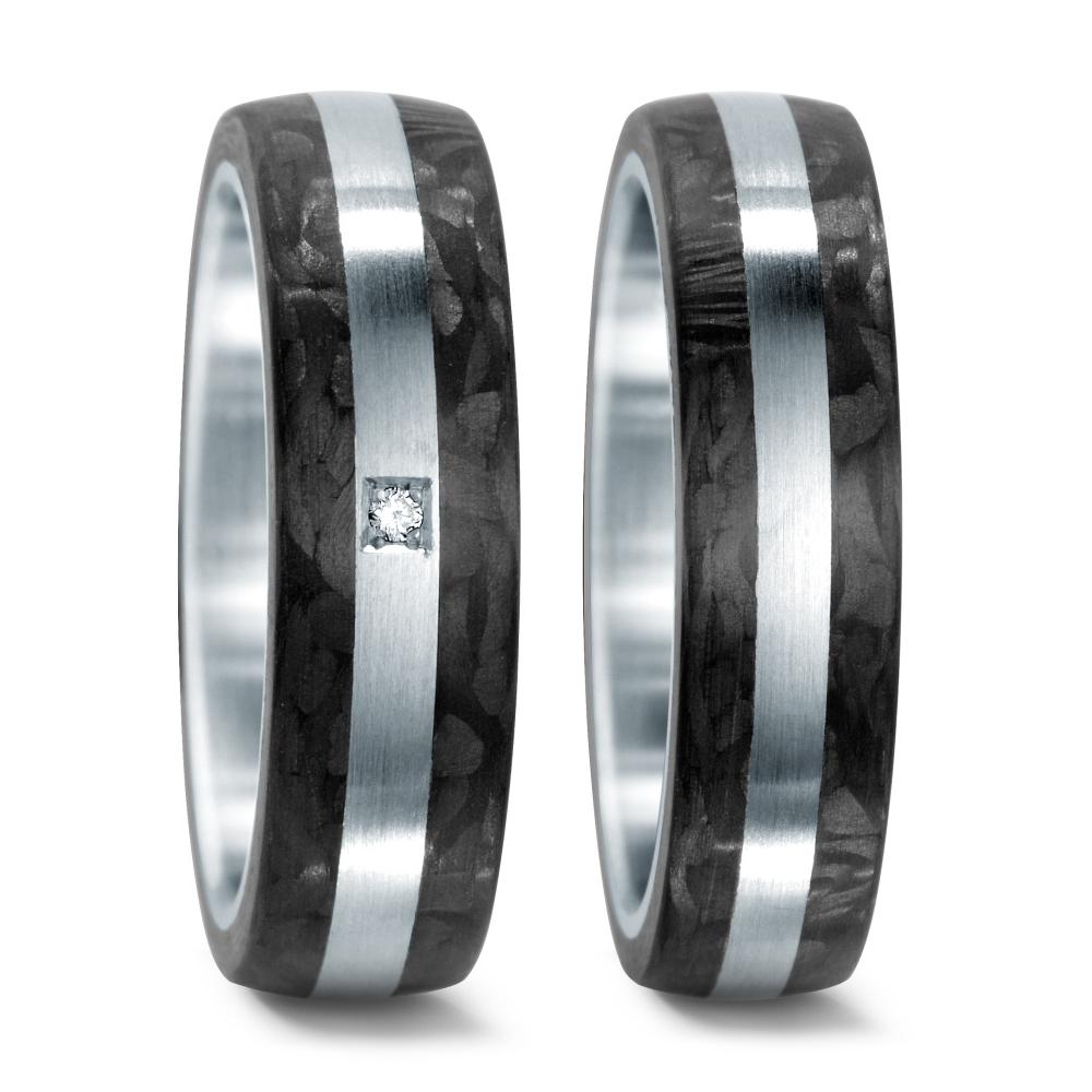 Wedding Ring Stainless steel, Carbon