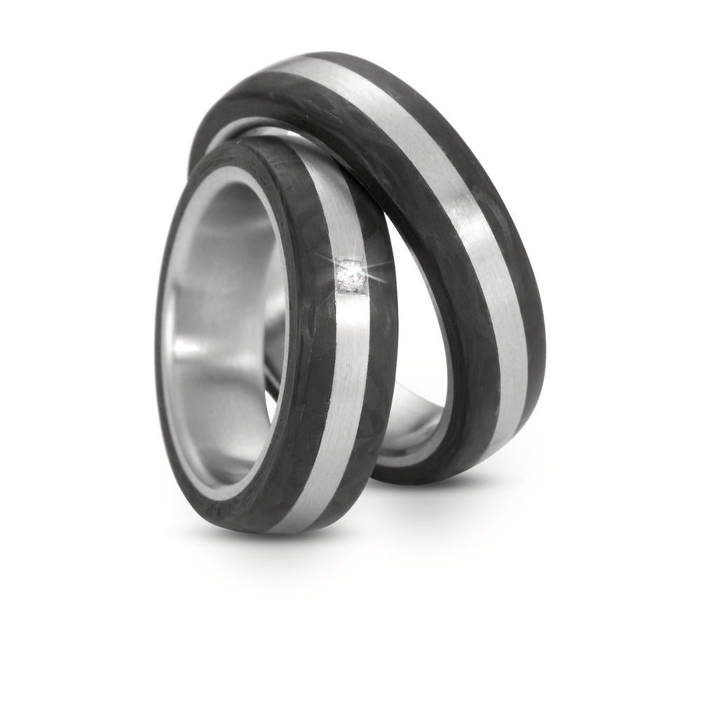 Wedding Ring Stainless steel, Carbon