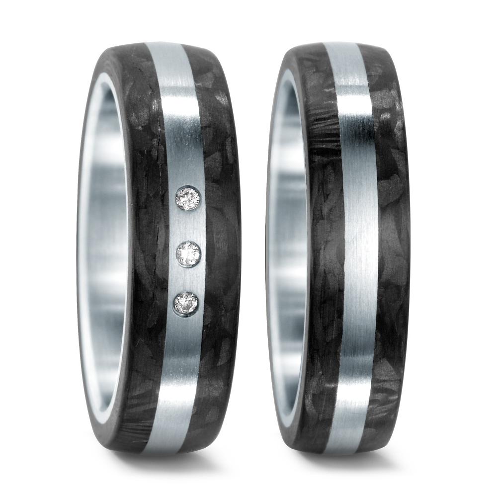 Wedding Ring Stainless steel, Carbon