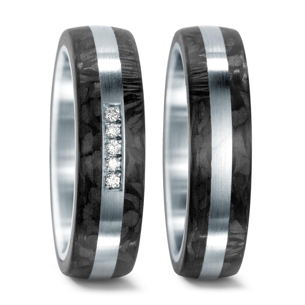 Wedding Ring Stainless steel, Carbon