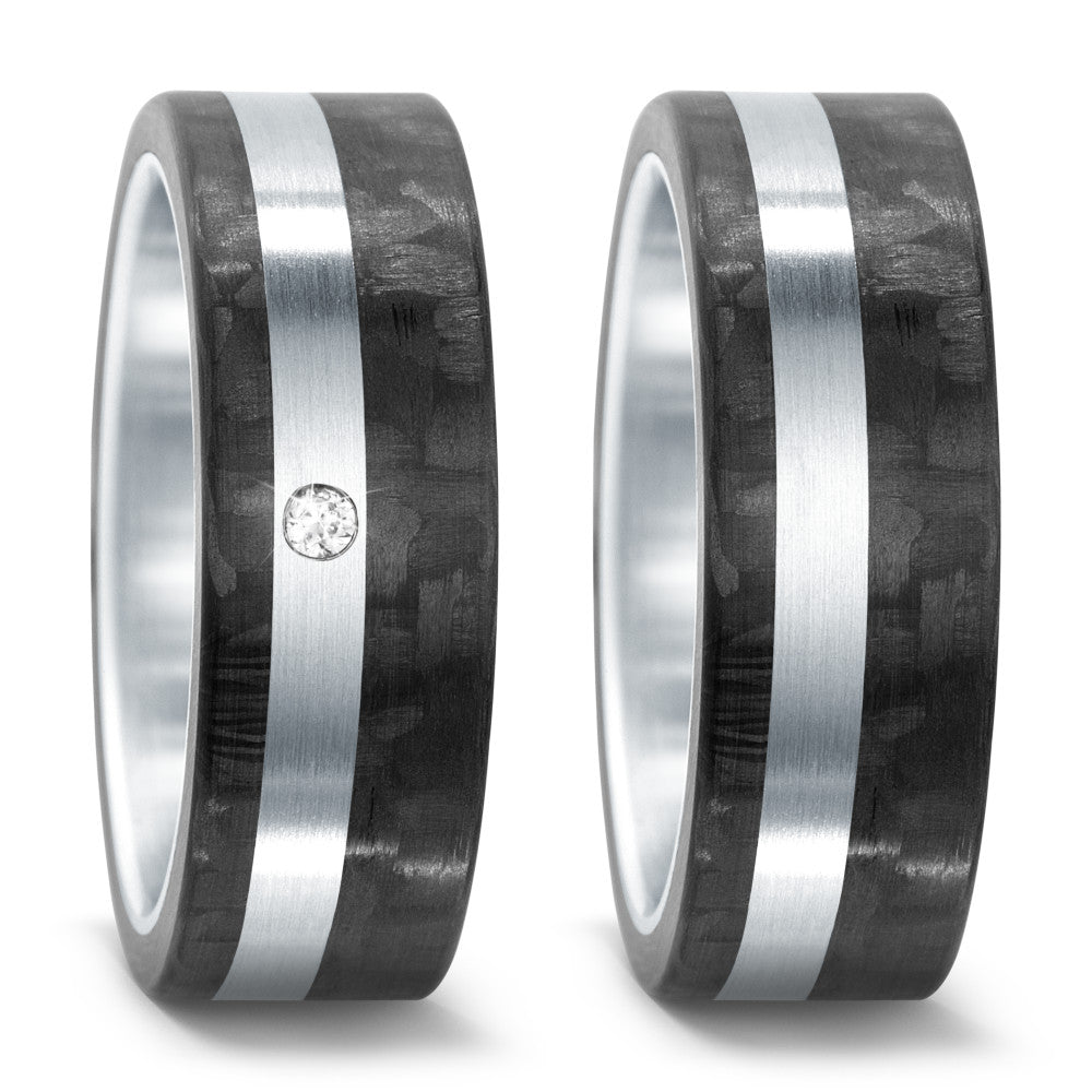 Wedding Ring Stainless steel, Carbon