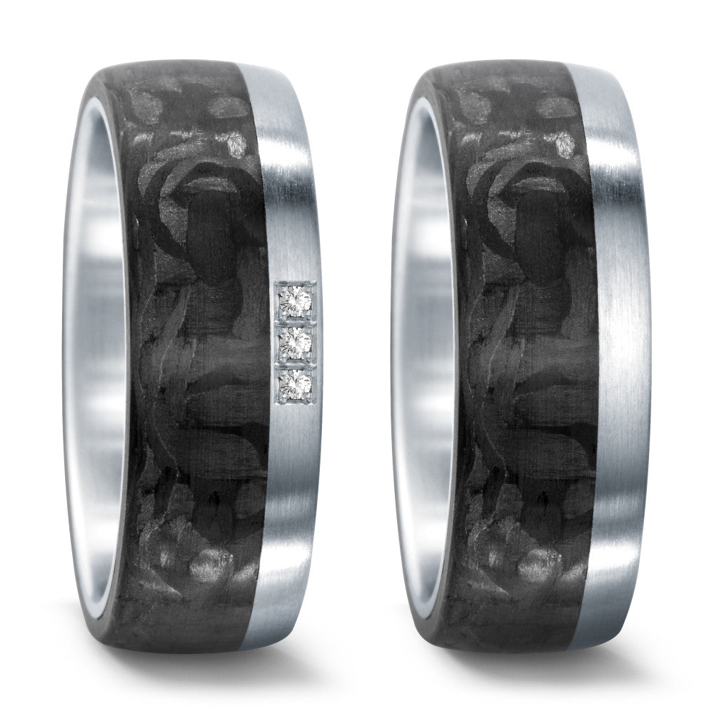 Wedding Ring Stainless steel, Carbon