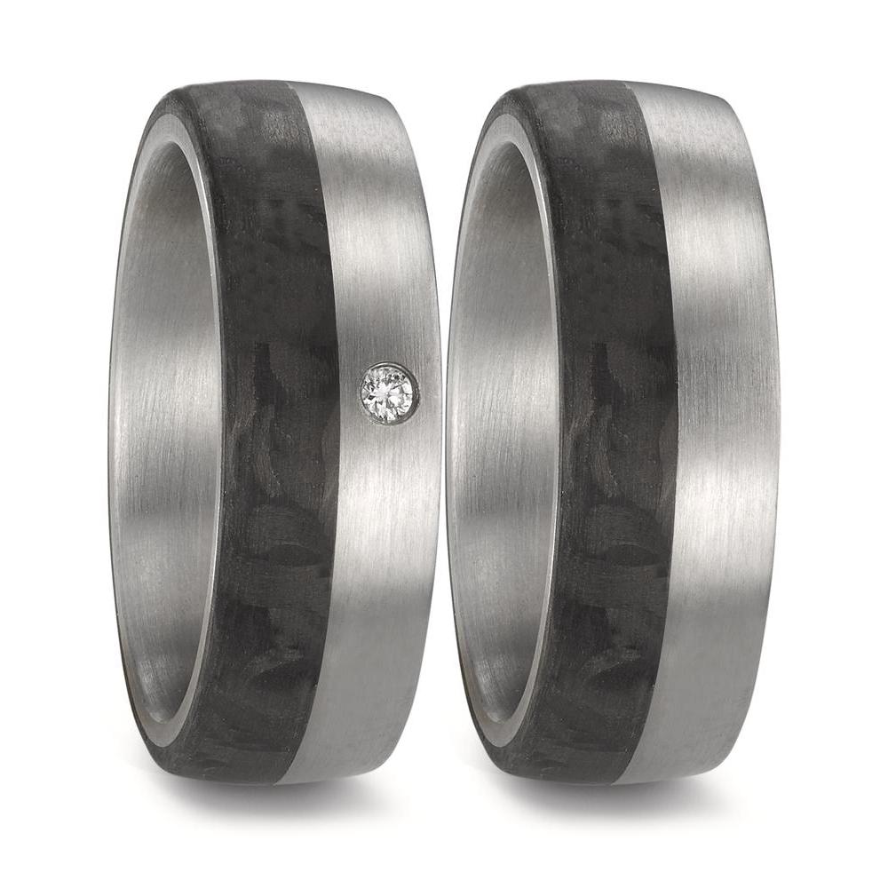 Wedding Ring Stainless steel, Carbon