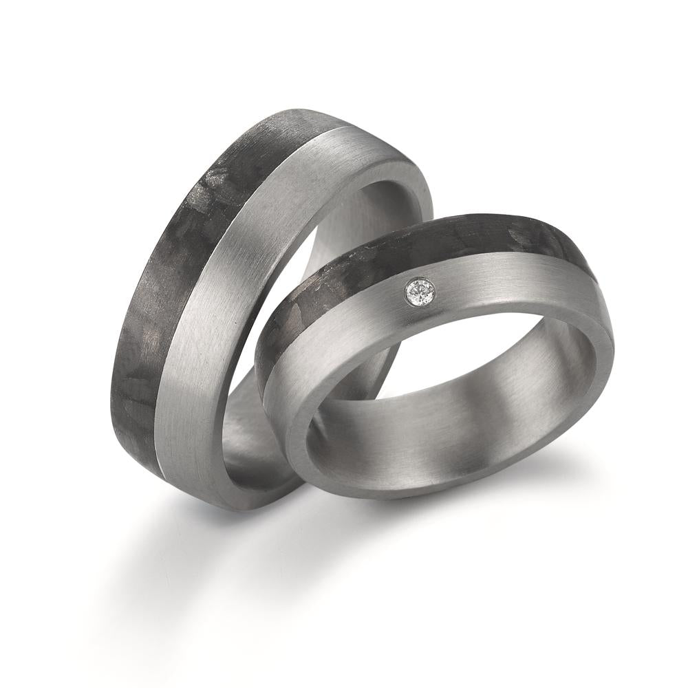 Wedding Ring Stainless steel, Carbon