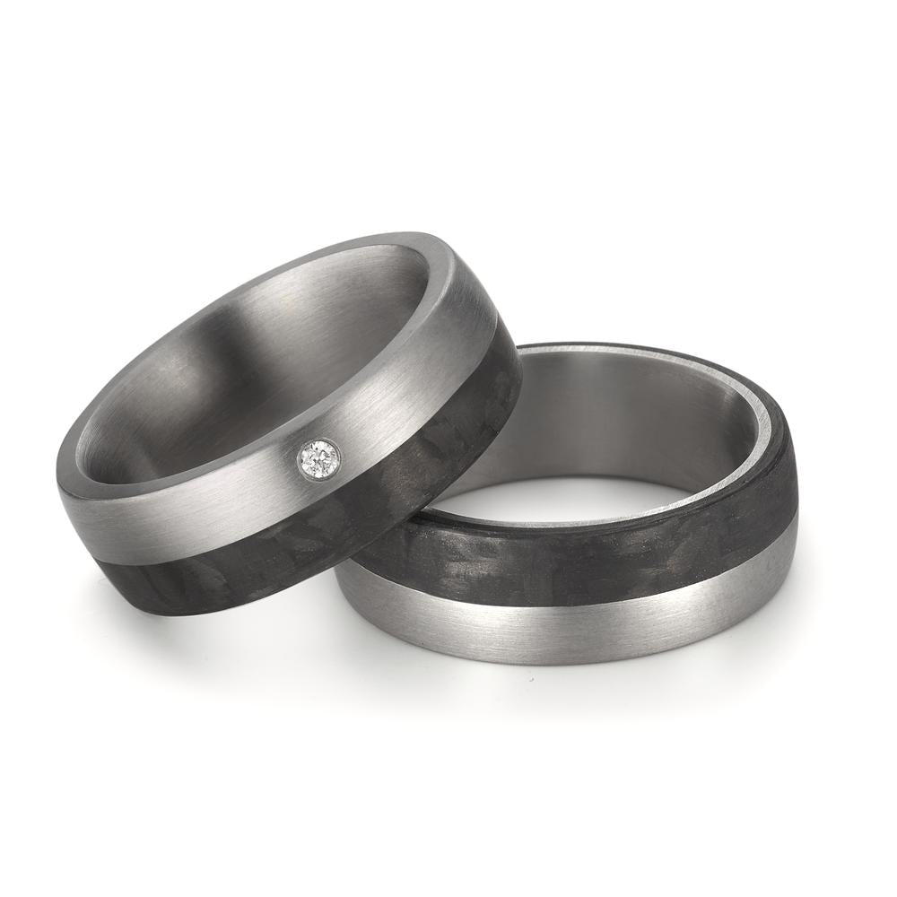 Wedding Ring Stainless steel, Carbon