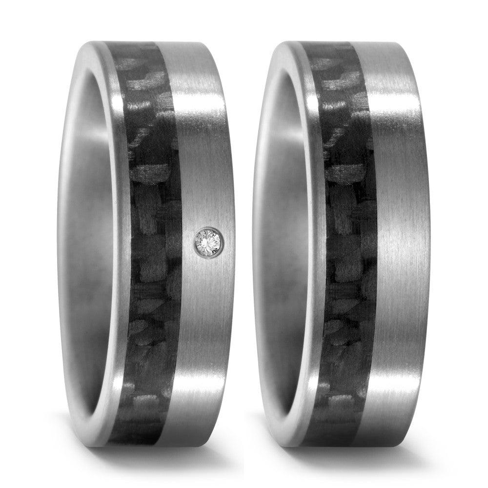 Wedding Ring Titanium, Carbon