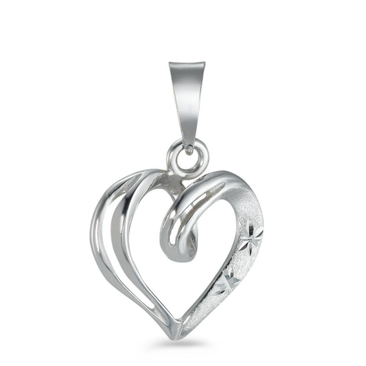 Pendant 18k White Gold Heart