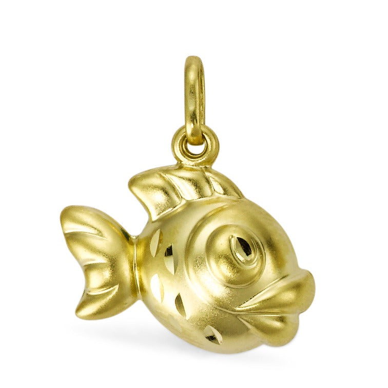 Pendant 18k Yellow Gold Fish