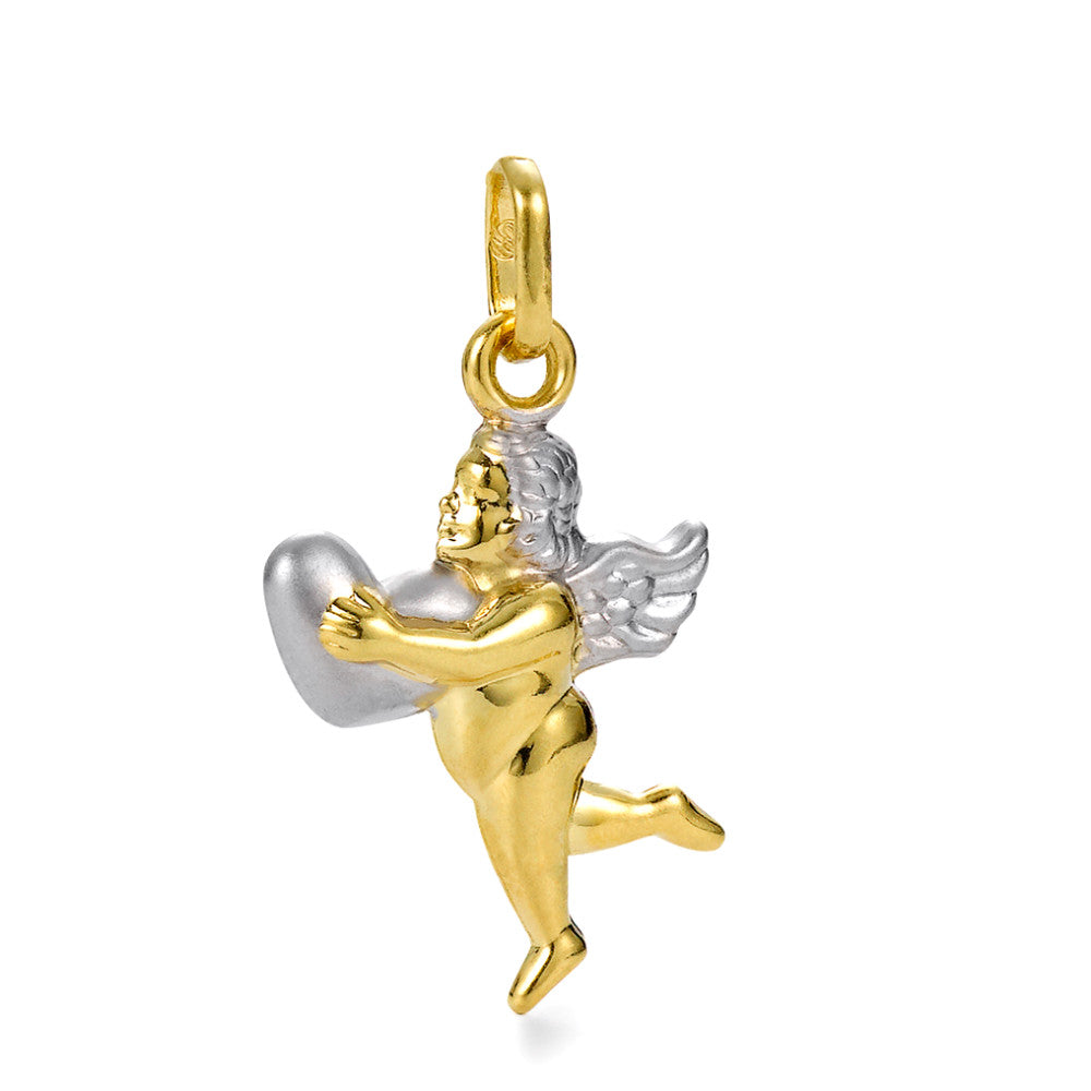 Pendant 18k White Gold, 18k Yellow Gold Guardian Angel